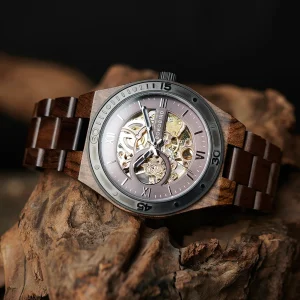 BOBO BIRD Montre automatique pour homme en bois de luxe