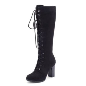 Bottes Hautes à Lacets pour Femme