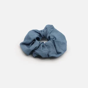 Chouchou en denim pâle
