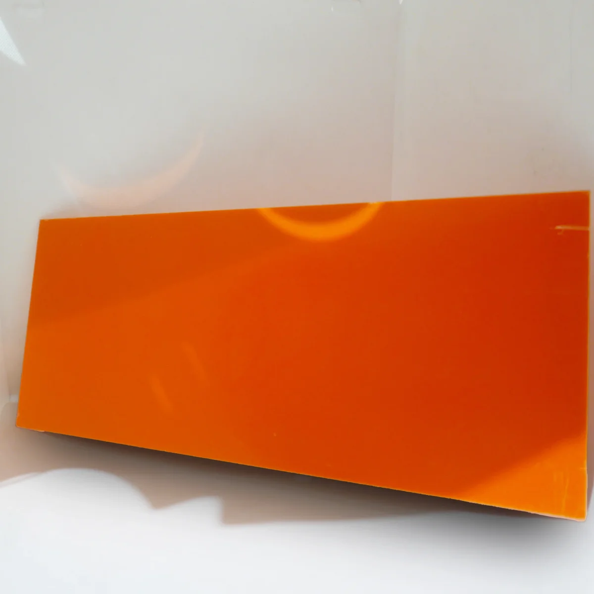 Lot de 12 plaques plexiglas orange